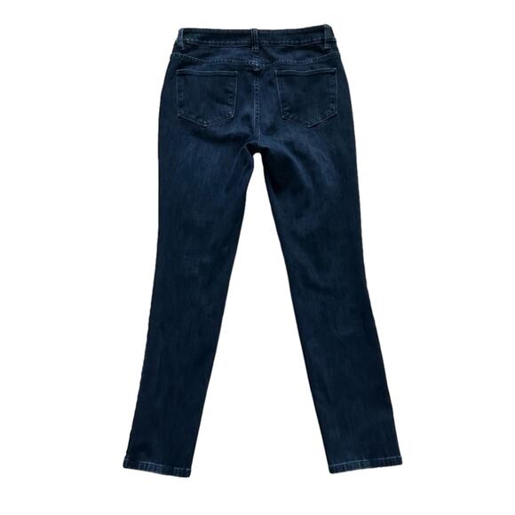 Soft Surroundings Dark Wash Soft Stretch Pull On Skinny Denim Jeans Size XS - Picture 6 of 11